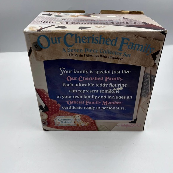 Our Cherished Family 1993 Figurine Collectable Complete Set 8 Pieces Vintage - Picture 4 of 10